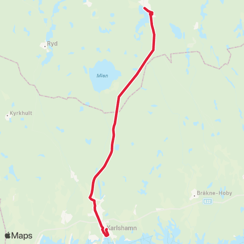 Blekingetrafiken  map