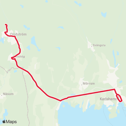 Blekingetrafiken  map