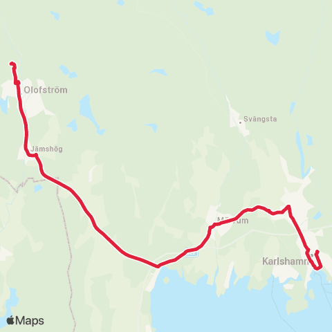 Blekingetrafiken  map