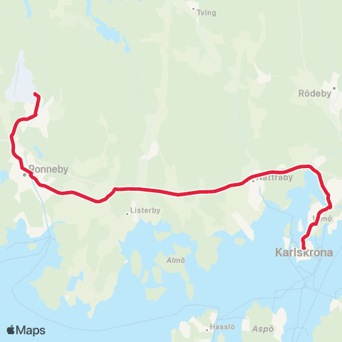 Blekingetrafiken  map