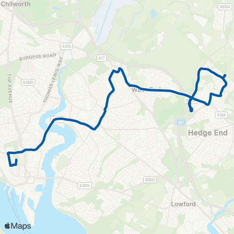 Bluestar Hedge End Superstores - Vincent's Walk map