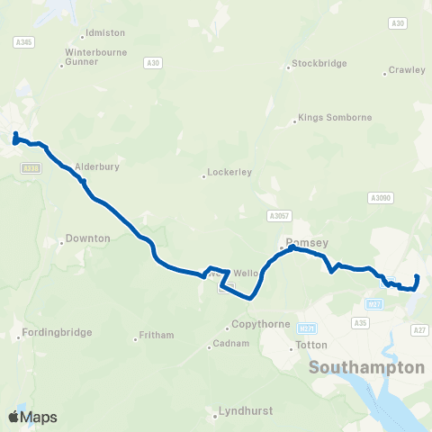 Bluestar Arundel Road - Bus Station map