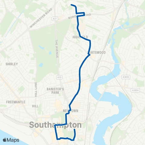 Bluestar School Routes Kingsland Market - Cantell School map
