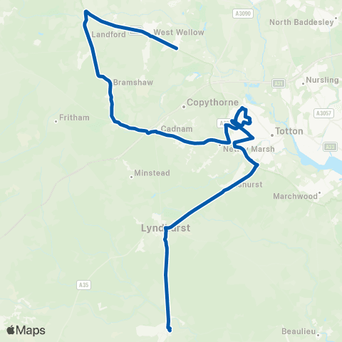 Bluestar Brockenhurst College - Green Dragon map