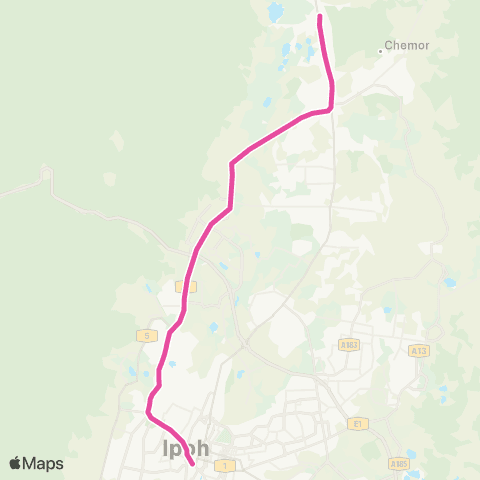 BAS.MY Ipoh Term Medan Kidd - Term Amanjaya - Chemor map