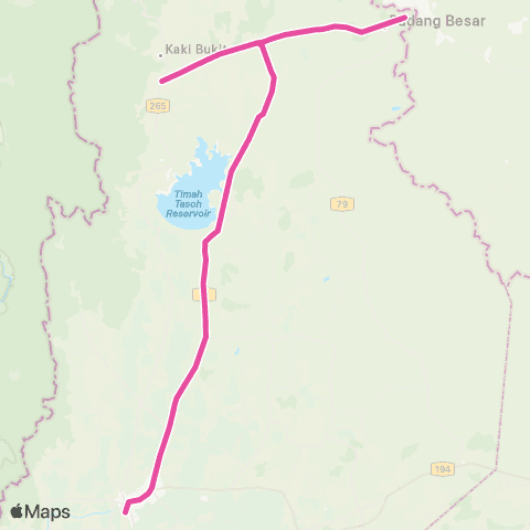 BAS.MY Kangar Kangar - Padang Besar map