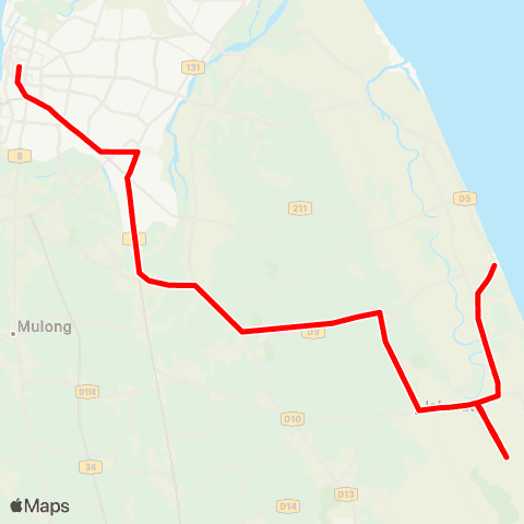 BAS.MY Kota Bharu Kota Bharu - Bachok via Bukit Marak map