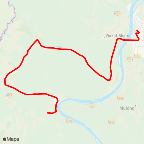 BAS.MY Kota Bharu Kota Bharu - Meranti map