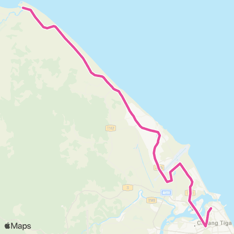 BAS.MY Kuala Terengganu Kuala Terengganu - Jeti Merang map