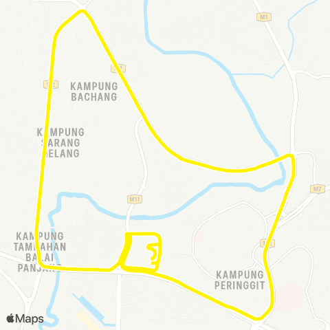 BAS.MY Melaka Pasar Melaka Feeder map