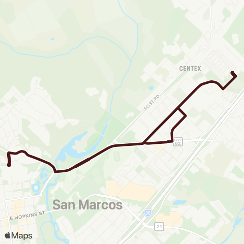 Bobcat Shuttle Mill Street map