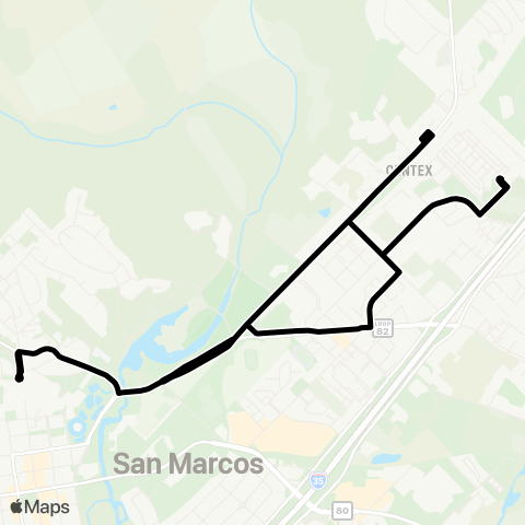 Bobcat Shuttle Night North map