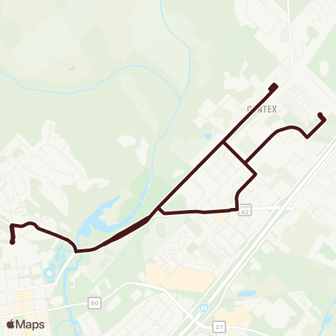 Bobcat Shuttle San Marcos North map