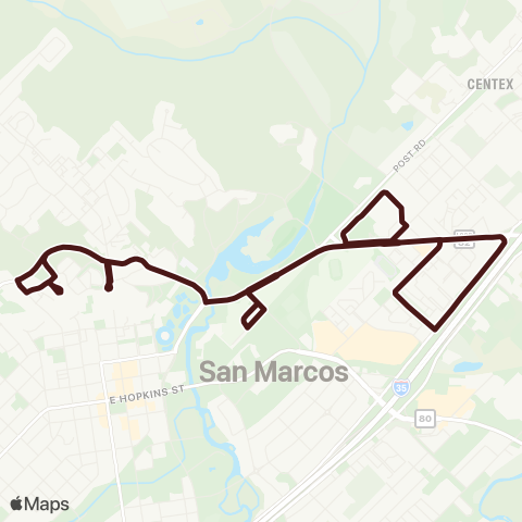 Bobcat Shuttle Commuter Connect map