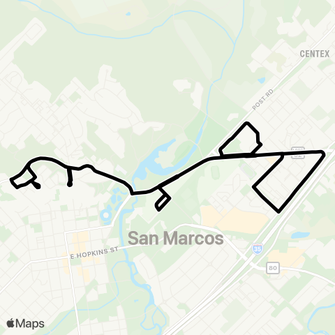 Bobcat Shuttle Night Commuter map