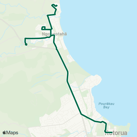 BayBus (Bay of Plenty) Ngongotaha - Rotorua CBD map