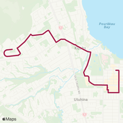 BayBus (Bay of Plenty) Western Hts - Selwyn Hts - Rotorua CBD map