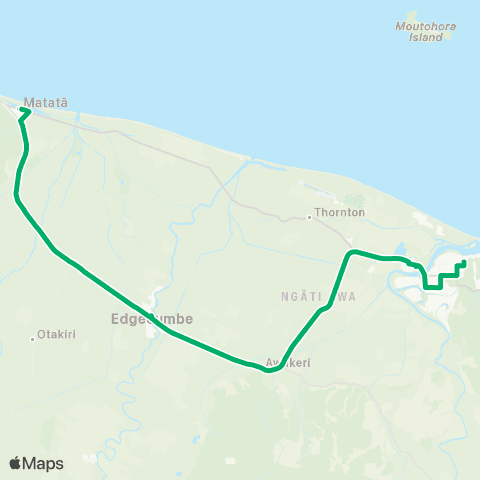 BayBus (Bay of Plenty) Whakatane - Matata map