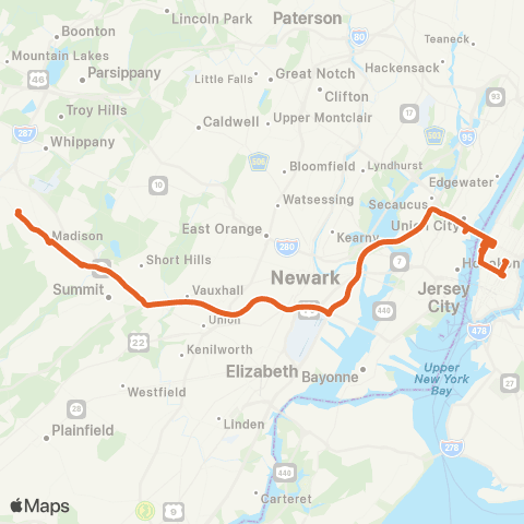 Boxcar Morris Meteor (Lower Midtown) map