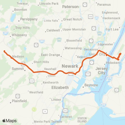Boxcar Morris Meteor (Midtown) map