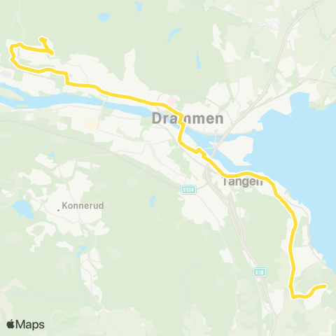 Brakar Kniveåsen - Bera map