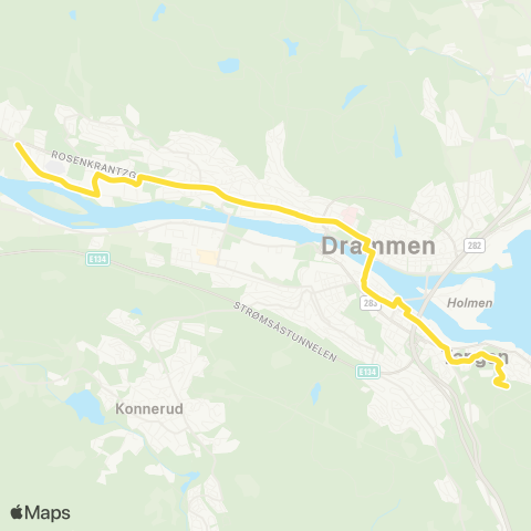 Brakar Vinnes - Tors Vei map
