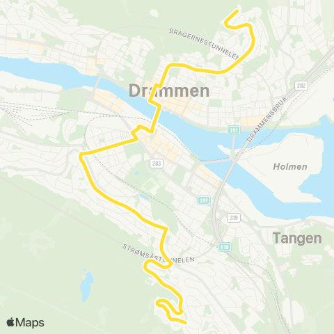 Brakar Strøtvet - Austad Skog map