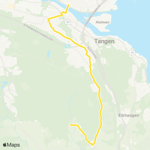 Brakar Bragernes Torg - Mælen map