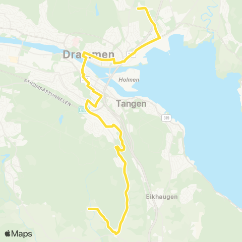 Brakar Skoger - Lier map