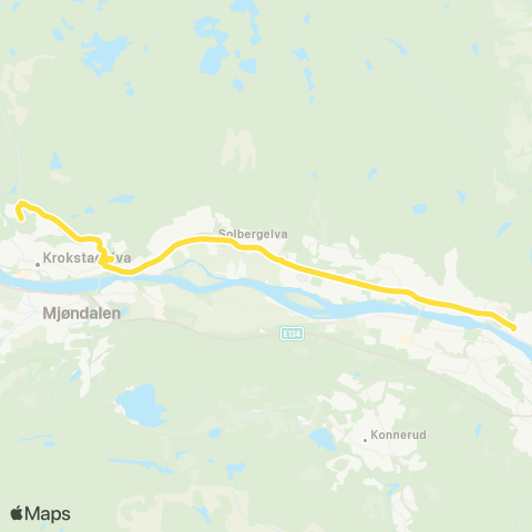 Brakar Mjøndalen - Drammen - Eiker Vgs map
