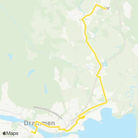 Brakar Drammen - Lierbyen Skole map