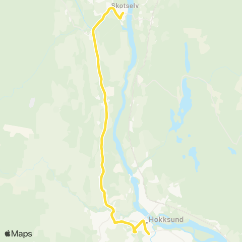 Brakar Hokksund-Skotselv map