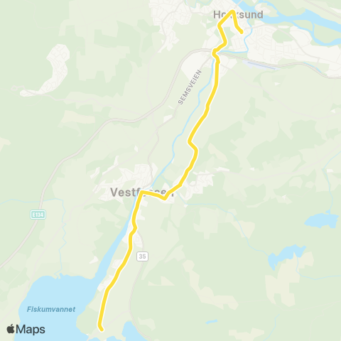 Brakar Hokksund - Voldstad - Sundet map