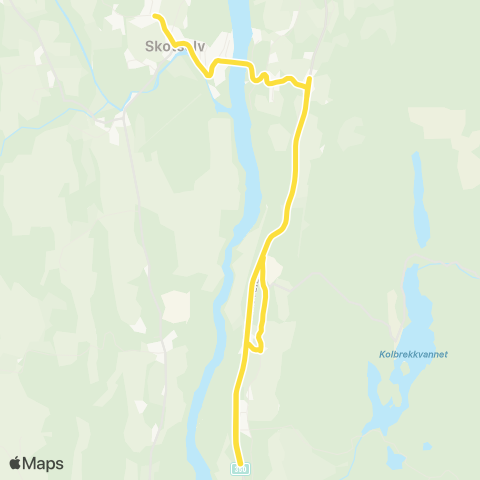 Brakar Knivedalen - Skotselv map