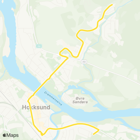 Brakar Hokksund - Harakollen map