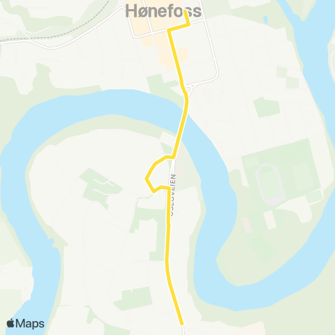 Brakar Hønefoss-Eikli / Dalsbråten map