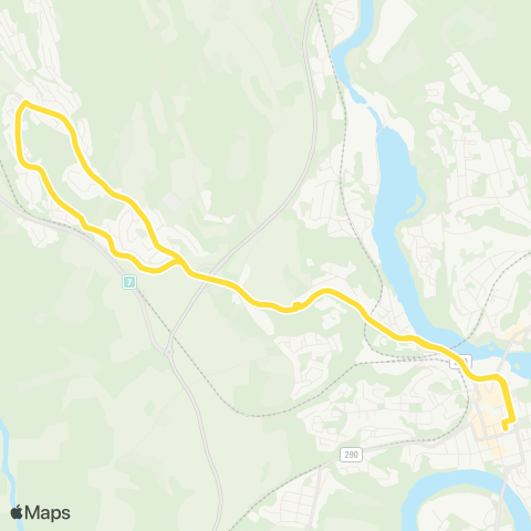 Brakar Hønefoss-Heradsbygda map