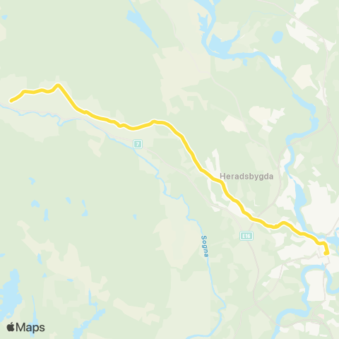 Brakar Hønefoss-Øst-Veme map