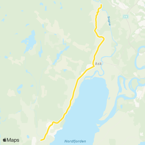 Brakar Sandaker-Ask-Tyristrand map