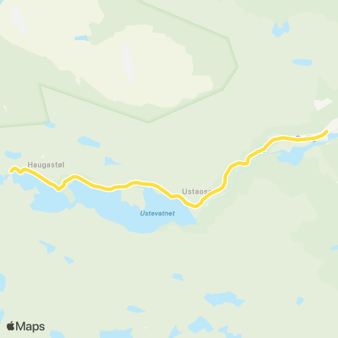 Brakar Geilo - Ustaoset - Haugastøl map