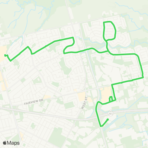 Brantford Transit Park Line map