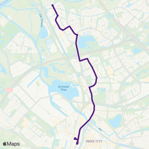 Bravo Maasoever - Centraal Station map