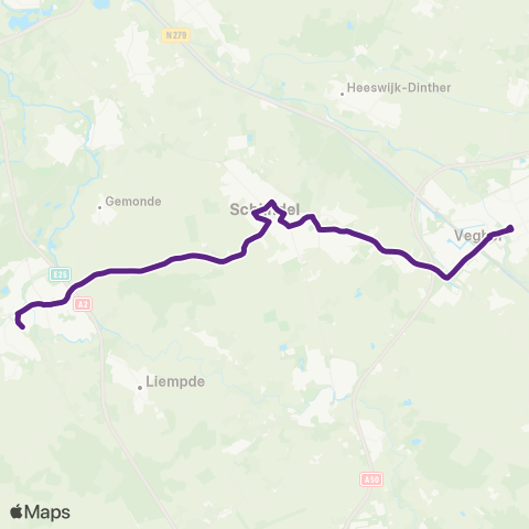 Bravo Boxtel - Veghel map