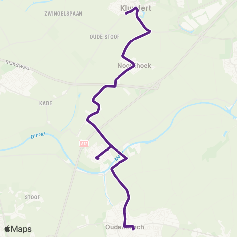 Bravo Klundert - Oudenbosch map