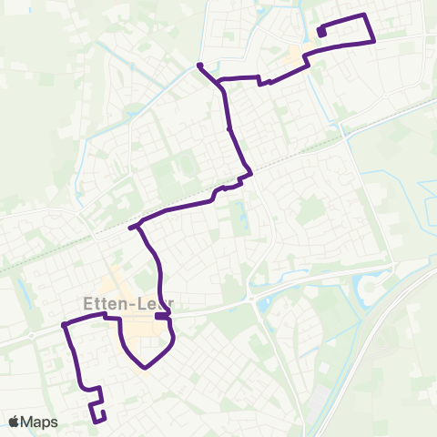 Bravo Grauwe Polder via Centrum - Leur map