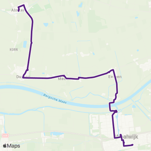 Bravo Almkerk - Waalwijk map