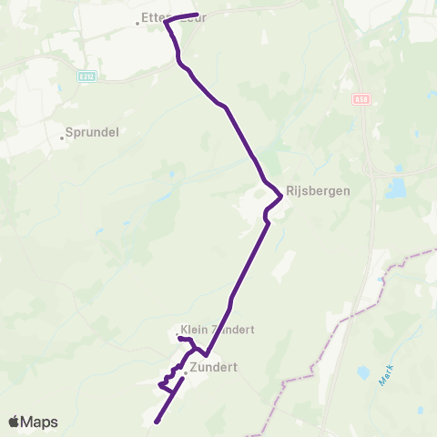 Bravo Zundert - Etten-Leur map