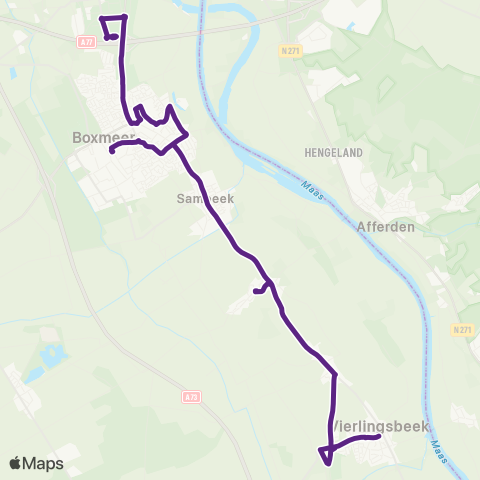 Bravo Boxmeer - Venray map