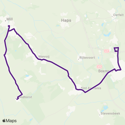 Bravo Sint Anthonis - Boxmeer map