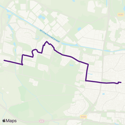 Bravo Reeshof - Centraal Station map